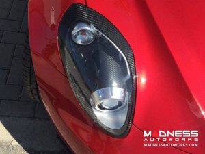 Alfa Romeo 4C Carbon Fiber Headlight Trim Set